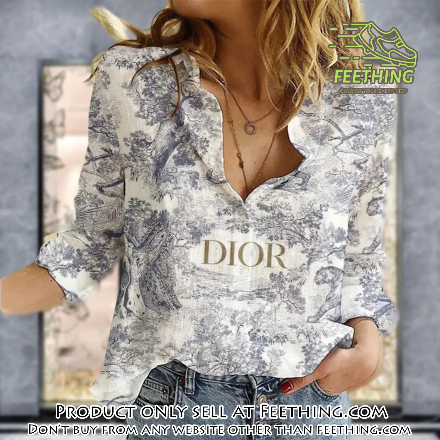 Dior luxury women casual shirt linen shirt wcs1024 ft5307145